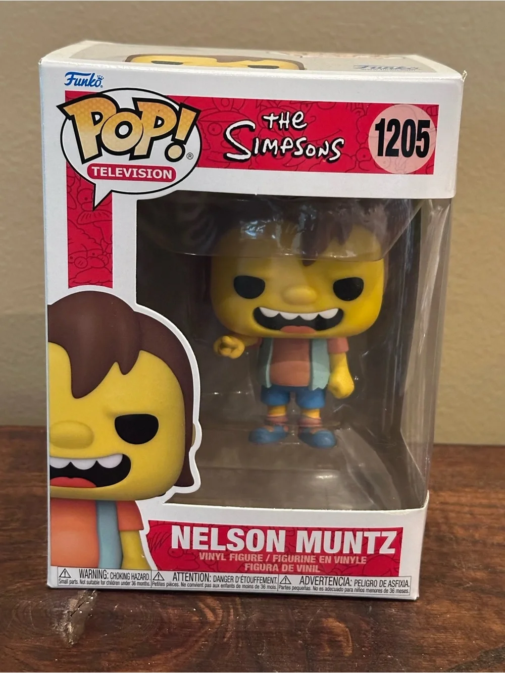 Funko Nelson Muntz Yellow and Blue Vinyl Figure - Picture 1 of 6
